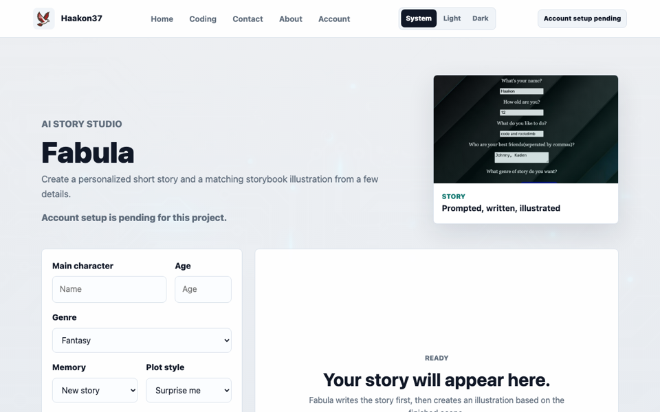 Fabula screenshot