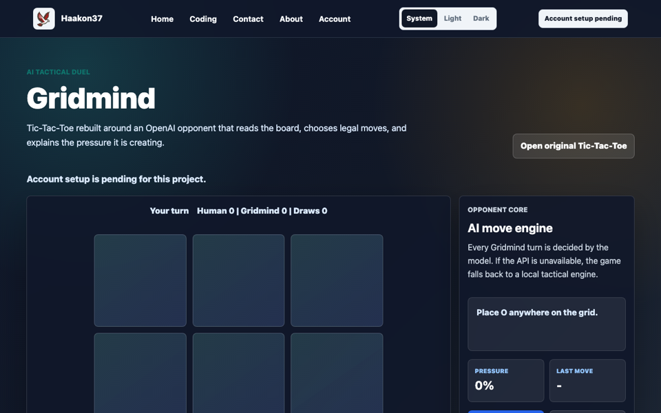 Gridmind screenshot