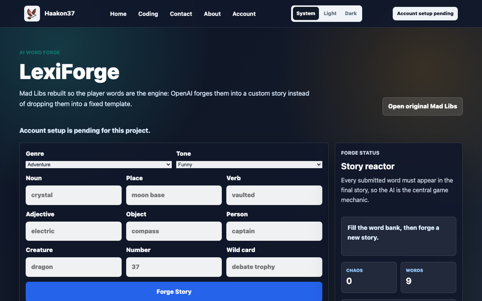 LexiForge screenshot