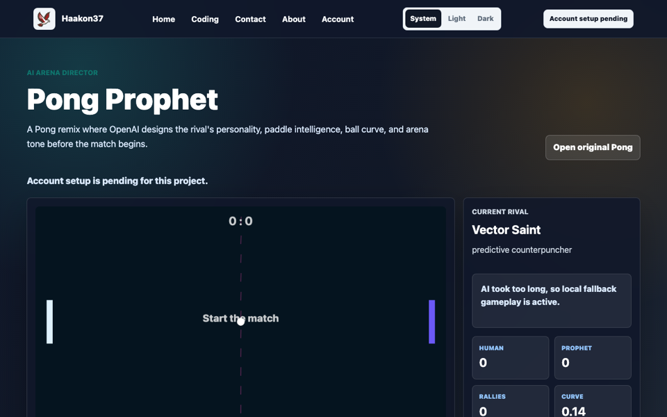 Pong Prophet screenshot