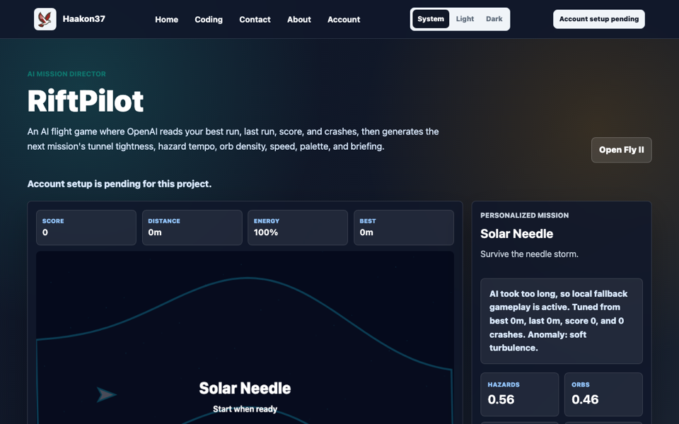 RiftPilot screenshot