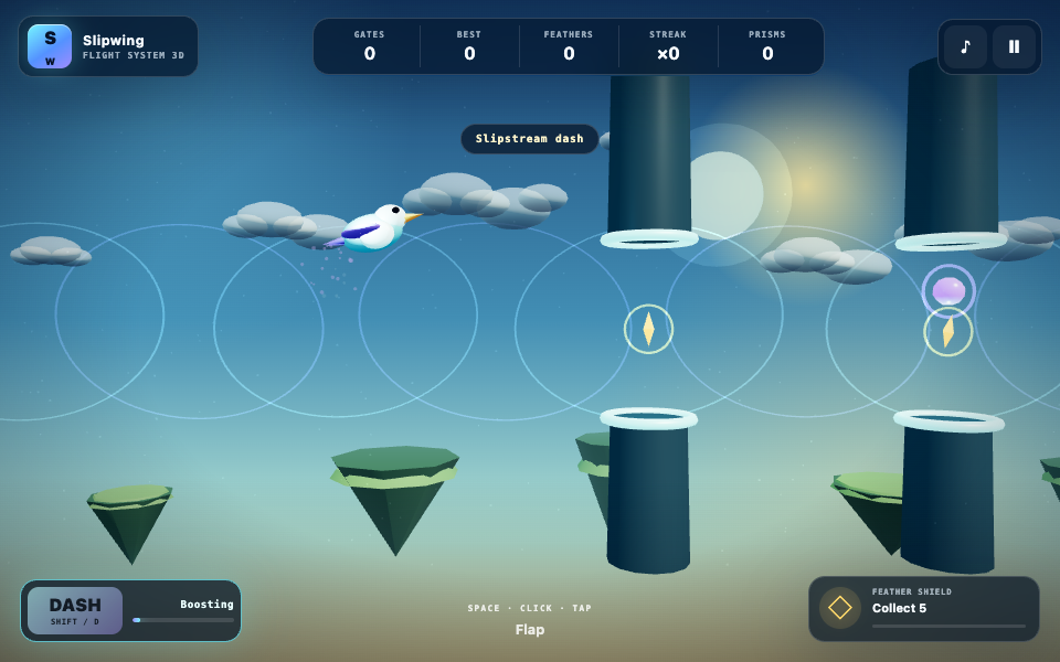 Slipwing 3D gameplay screenshot