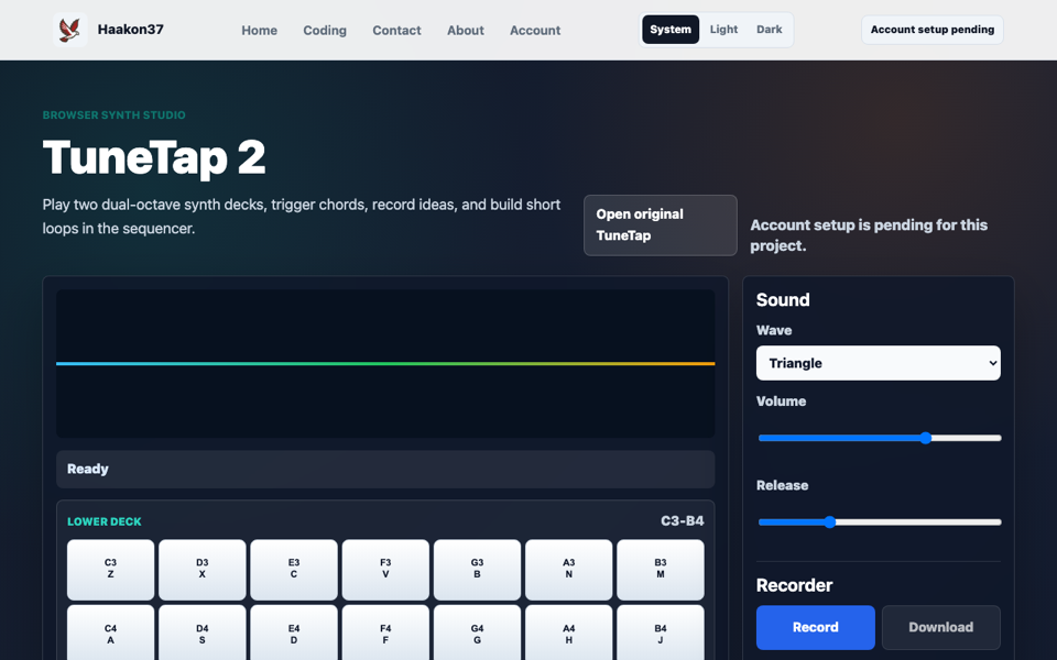 TuneTap 2 screenshot